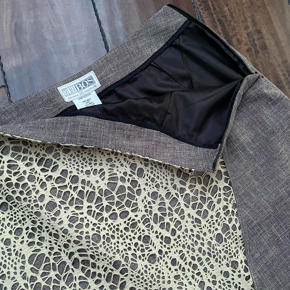 Selma Bos Asymmetrical Lace Overlay Skirt (Vintage) - Picture 3 of 9